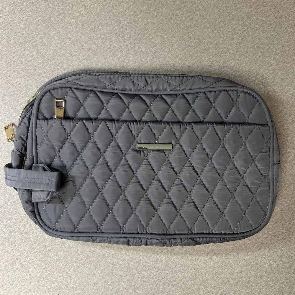 Vlando Makeup Bag Gray Travel Toiletry Bag Cosmetic Bag New
